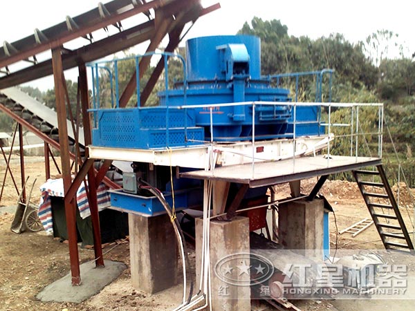 制砂生產(chǎn)現(xiàn)場(chǎng)