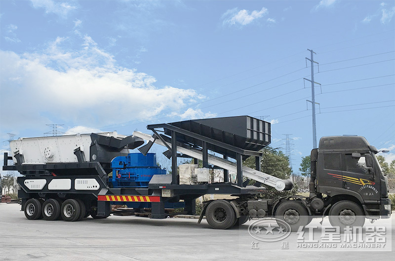 移動制砂機出廠，發往用戶所在地