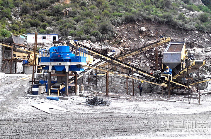 vsi制砂機用戶生產現場，多個現場提供就近參觀