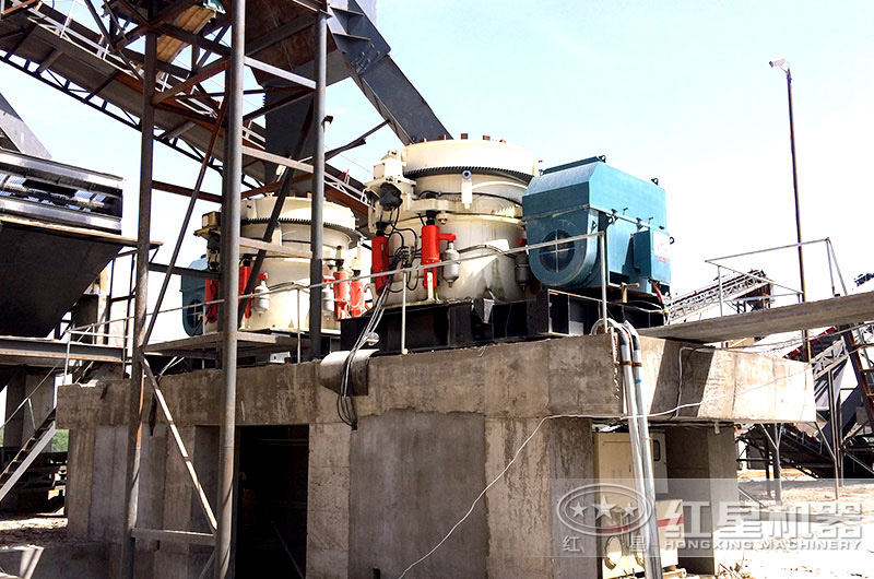 圓錐破產(chǎn)量大，自動(dòng)化程度高，適合中大型砂石廠